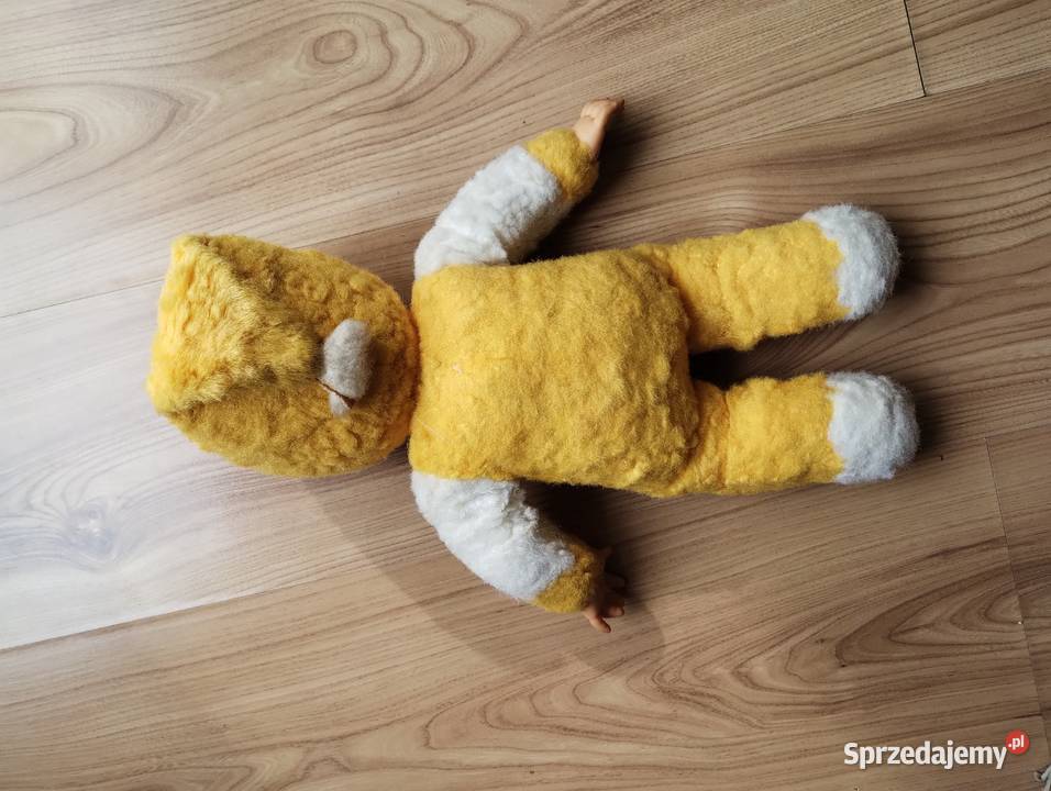 PRL lalka bobas żółta Łódź