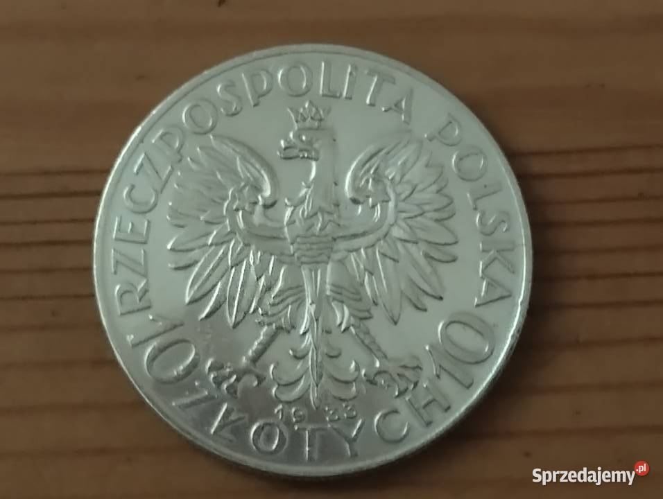 Moneta 10 z 1933 IIRP srebro Warszawa