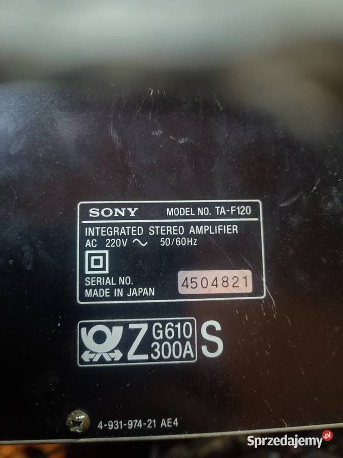 Sony taf 120 wzmacniacz Leśna sprzedam