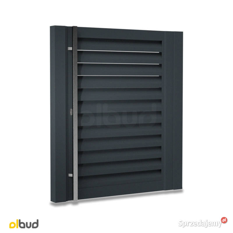 Nowoczesna furtka żaluzjowa ALUMINIOWA ALFEN N01 Straszyn