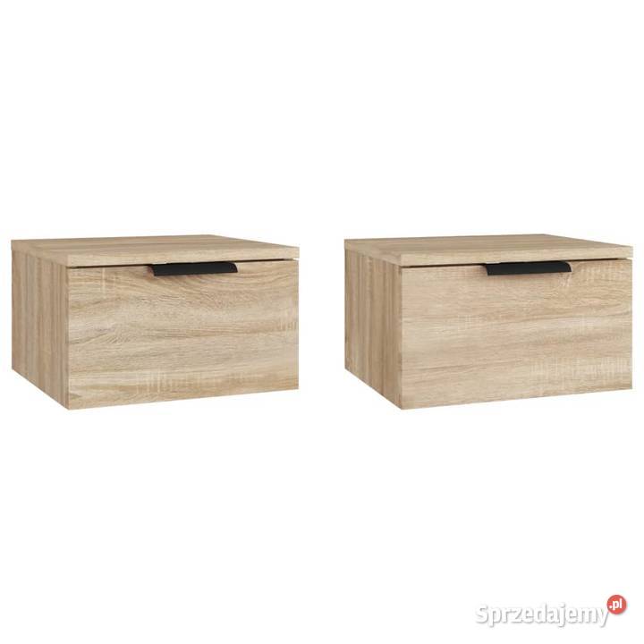 vidaXL Wiszące szafki nocne 2 dąb