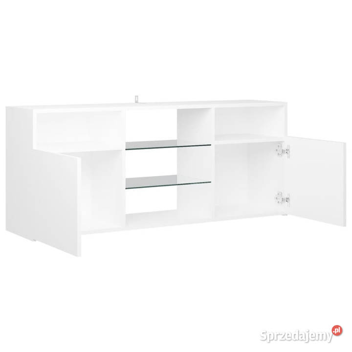Szafka TV z oświetleniem LED biała 120x30x50 Warszawa sprzedam