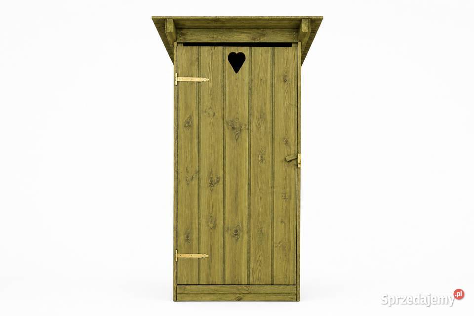 Toaleta drewniana WC wychodek wielkopolskie