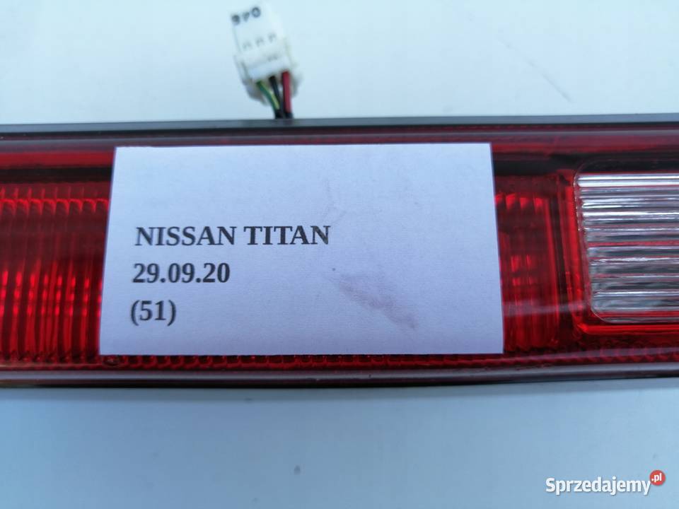 LAMPA ŚRODKOWA STOPU TYŁ TYLNA NISSAN TITAN Nowy Tomyśl