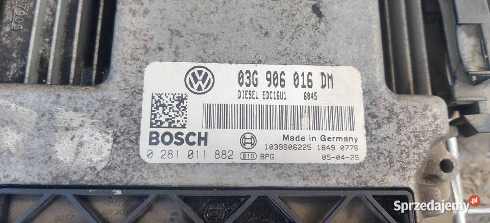 VOLKSWAGEN TOURAN I 2006 STEROWNIK SILNIKA MODUŁ Czujniki i sterowniki Gliwice