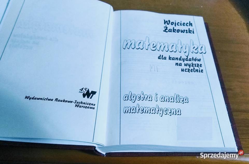 Algebra i analiza matematyczna Matematyka