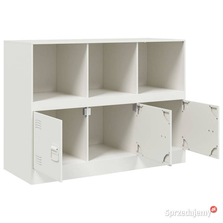 Szafka boczna biała 99x39x73 stal WM841792 Warszawa sprzedam