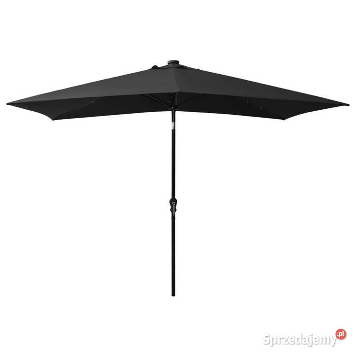 Parasol ogrodowy z LED i stalowym słupkiem Warszawa