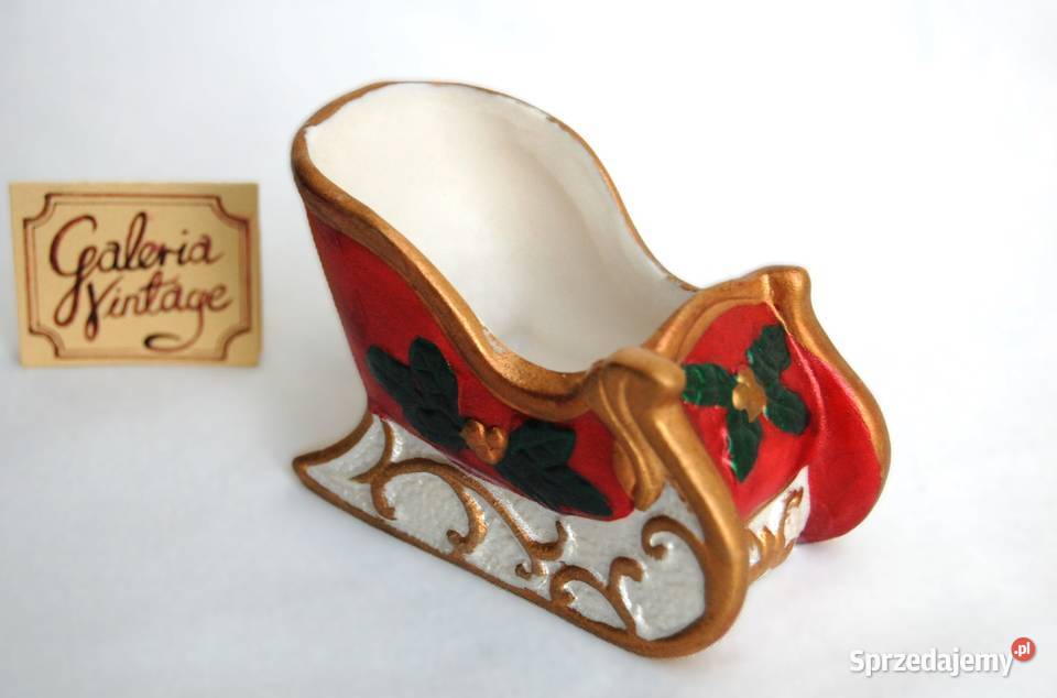 Sanie św Mikołaja ceramika sanki ozdoba lubelskie Lublin sprzedam