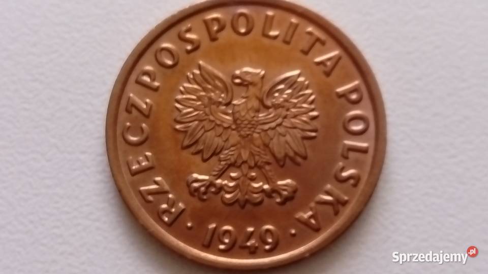 Moneta 5 gr 1949 r Mennicza Super stan Mosina