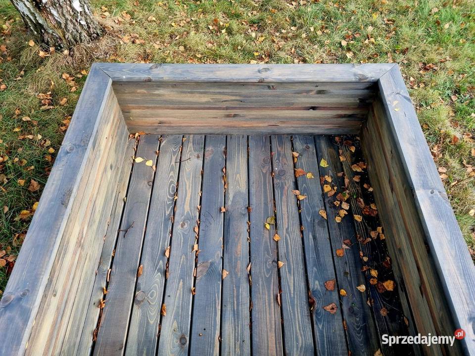 Piaskownica SOLIDNA 3D duża drewniana masywna Kalety