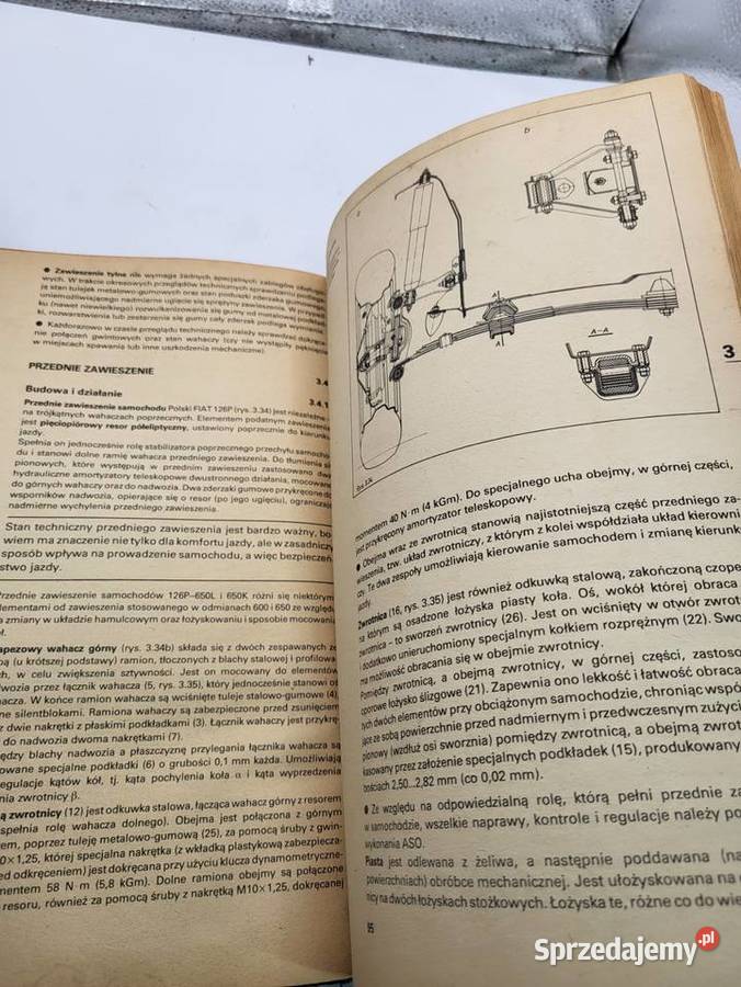 katalog instrukcja napraw polskiego fiata 126p Tarcze hamulcowe