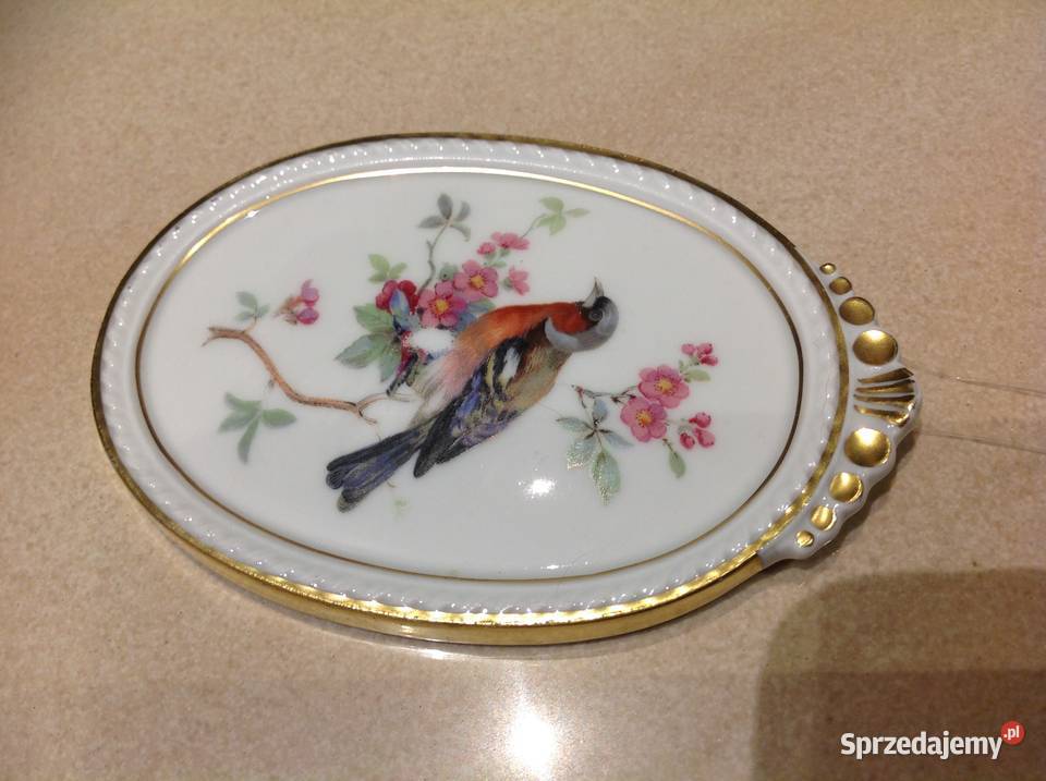 Stary Porcelanowy Obrazek KAISER WGERMANY Vógel Nowa Sól