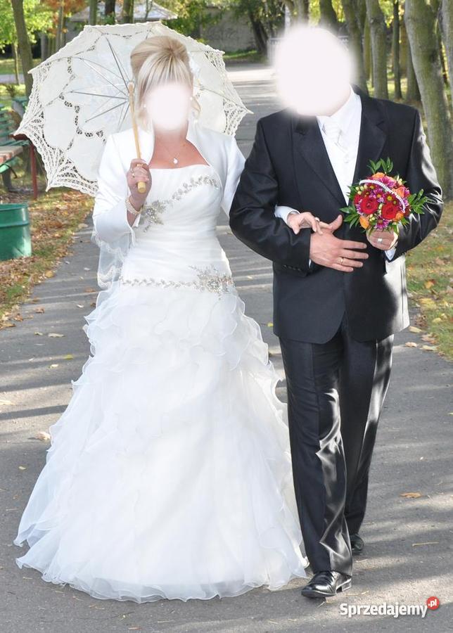 Suknia ślubna india 38 śmietankowa Hiszpanka kom wielkopolskie Dąbie