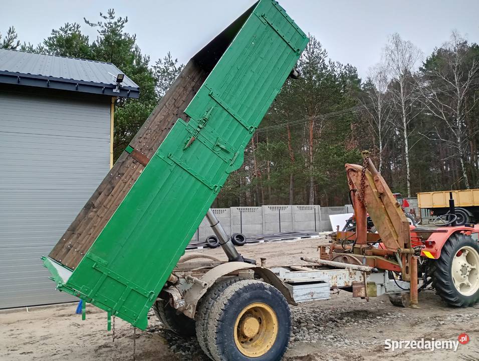 Przyczepa rolnicza wywrotka 10t z HDS Hiab Przyczepy rolnicze mazowieckie Trojanów