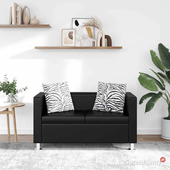 vidaXL Sofa 2osobowa ze skóry