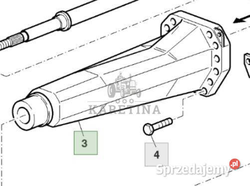 John Deere 6230 6630 Obudowa Przedniego Wału Jastrzębniki sprzedam