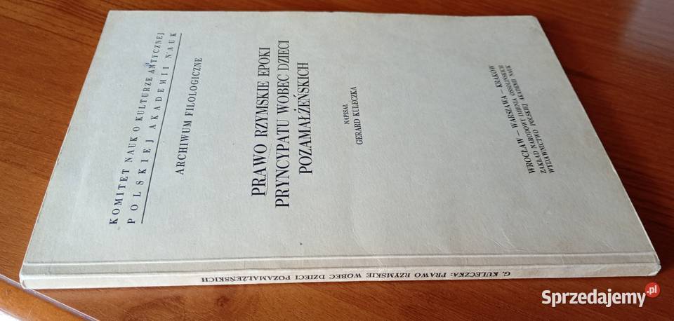 Prawo rzymskie epoki pryncypatu wobec dzieci historia Gdańsk sprzedam