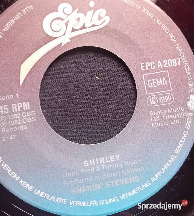 SP Shakin Stevens Shirley CBSEpic 1982 r Koźminek