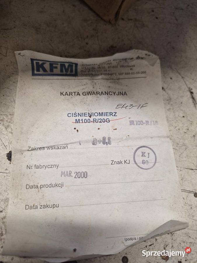 Manometr kontaktowy Nowy Sącz