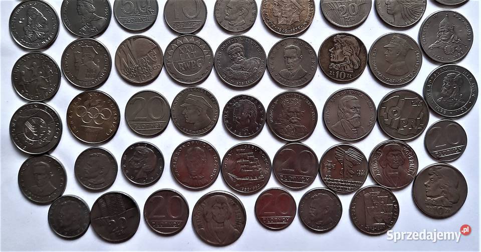 Zestaw IV Monet 80 sztuk Polska PRL Gliwice sprzedam