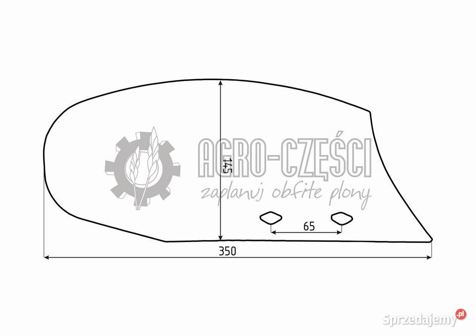 KUHN HUARD ODKŁADNICA PRZEDPŁUŻKA 618104 618105 Części zamienne