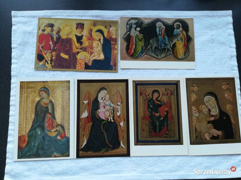 zestaw kartek z Madonnami historia sztuki sztuka pomorskie Gdańsk sprzedam