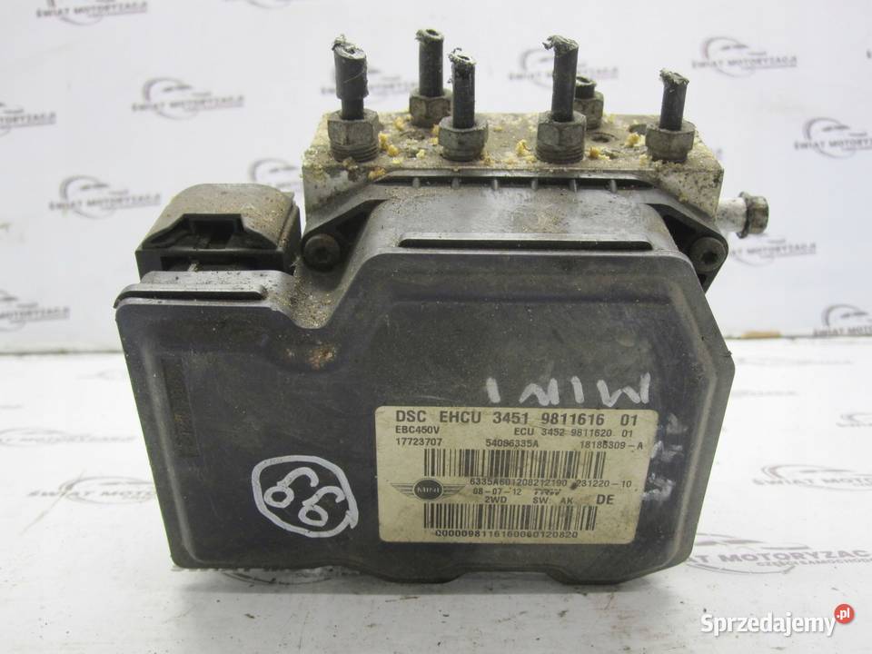 MINI CLUBMAN I COOPER S R55 pompa ABS 9811616 świętokrzyskie Kielce sprzedam