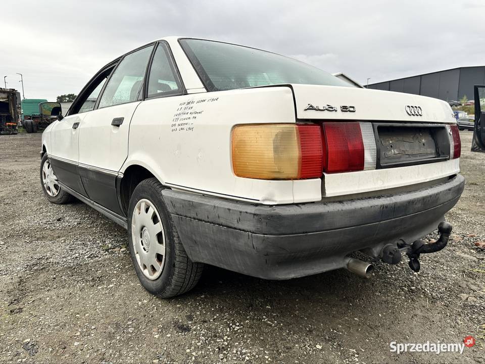 Dawca części AUDI B3 80 SEDAN 1990 R 18 75 benzyna Załęże