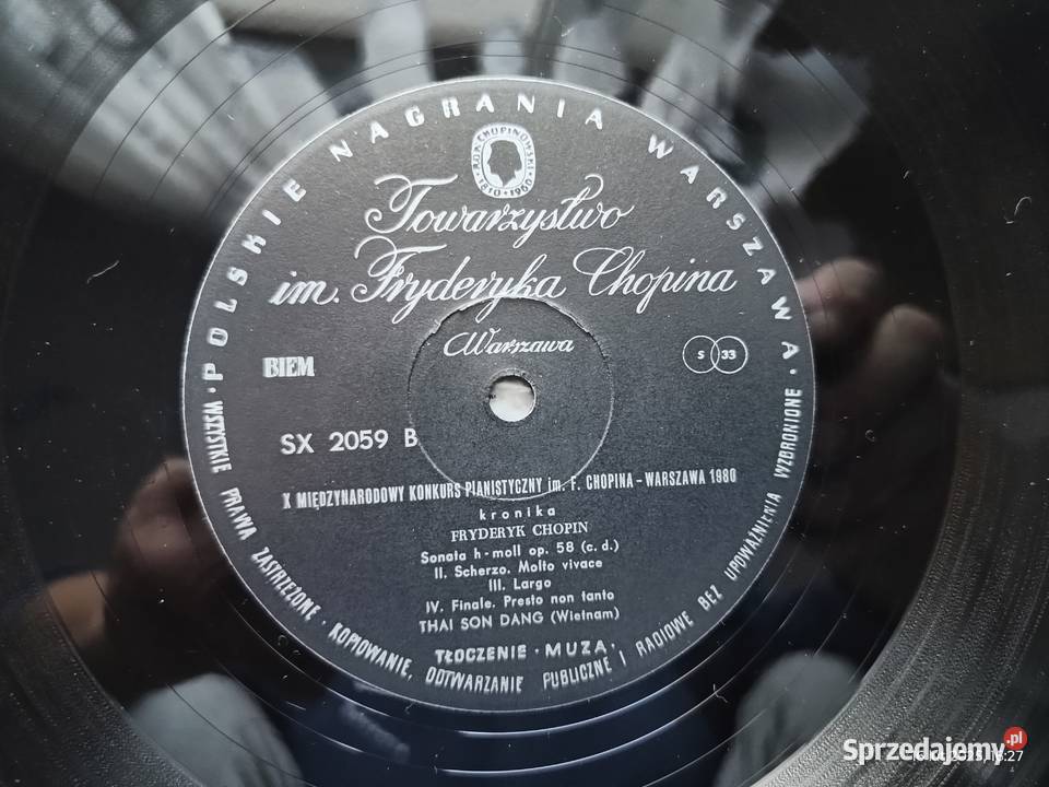 Winyl Międzynarodowy Konkurs im FChopina 1980 Wronki