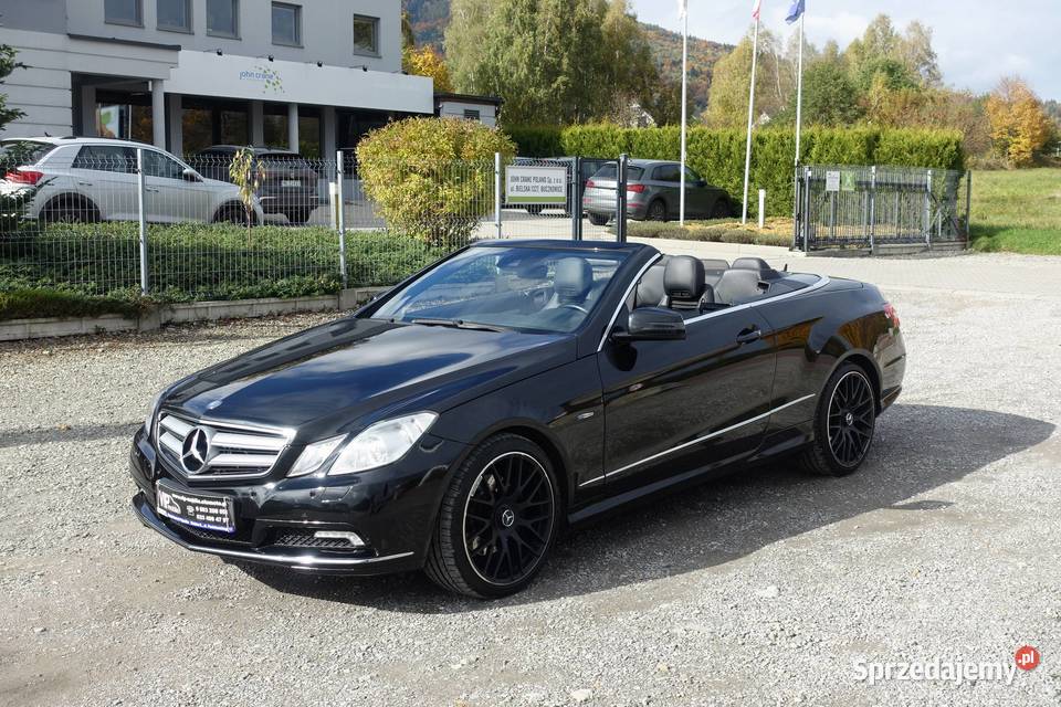MERCEDES E350CGI 292 KABRIO AVANTGARDE FULL czarny Klasa E Buczkowice