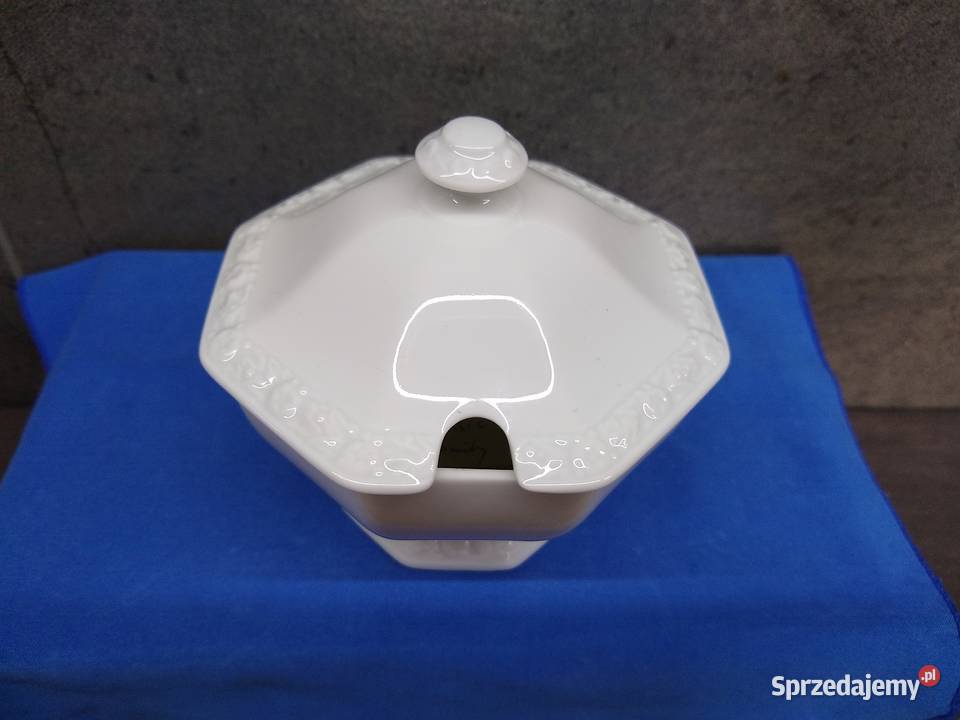 Pojemnik konfitury dodatki Rosenthal Maria Biała wielkopolskie Kalisz