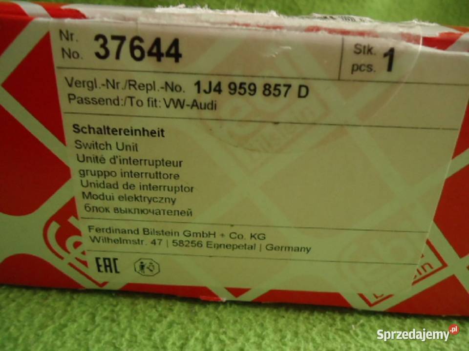 PRZEŁĄCZNIK PODNOŚNIK SZYB VWSEAT NOWY FEBI Jaworzno