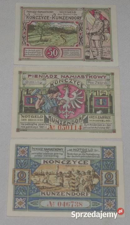 Notgeldy Kończyce 1923r Kolekcje Płock