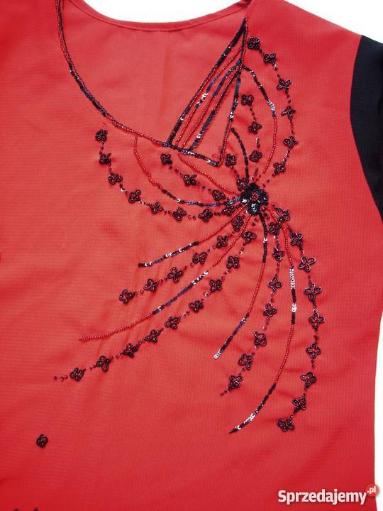 Tunika Sukienka Rozcięcia KORALIKI Cekiny 38 40 Nowy Sącz