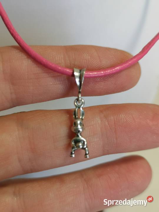 naszyjnik choker z króliczkiem Toruń