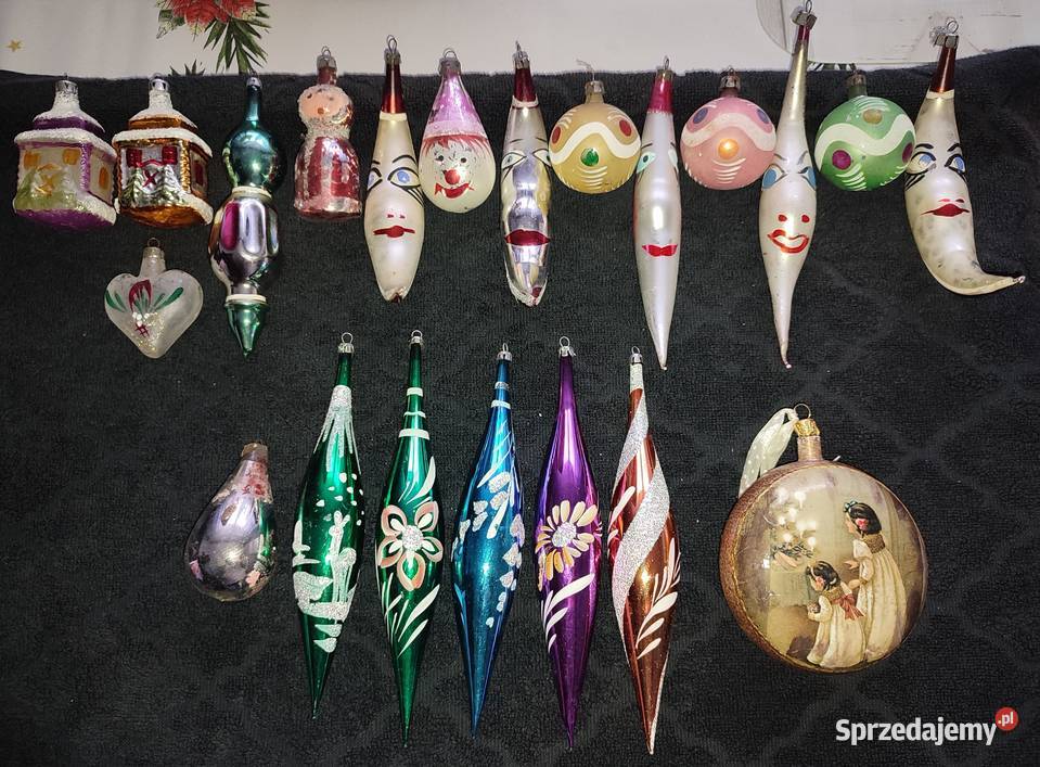 Ozdoby choinkowe PRL 21 sztuk Warszawa sprzedam