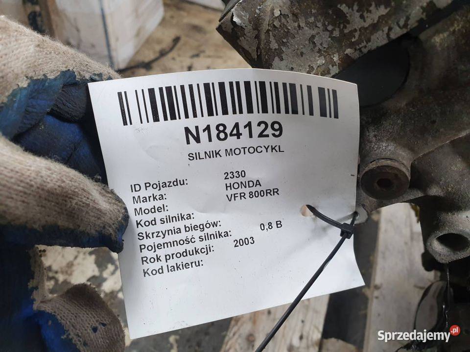 SILNIK MOTOCYKL HONDA VFR 800RR RC46E Lipno sprzedam