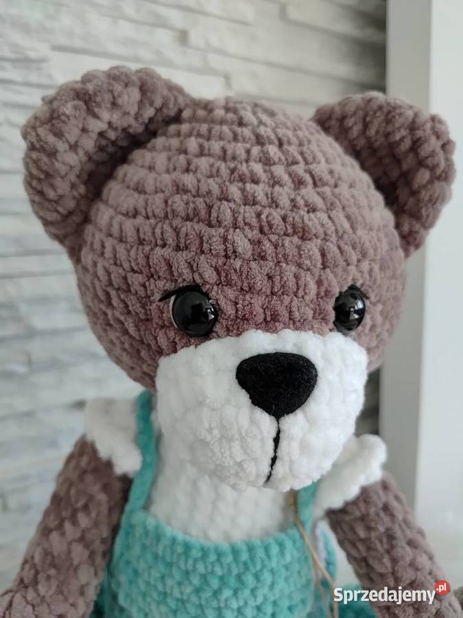 Miś handmade szydełkowy DOSTĘPNY RĘKI śląskie Myszków