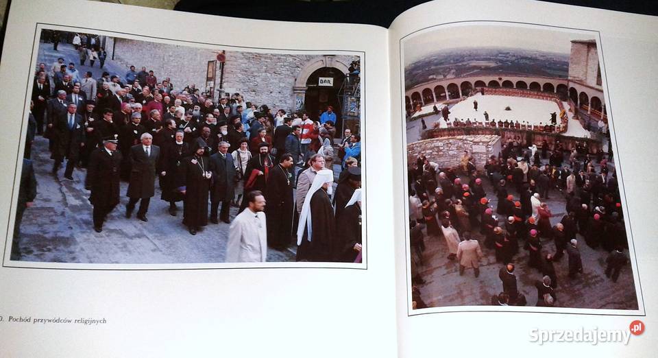 Asyż Spotkanie religii świata kard Johannes Rok wydania 1990 lubelskie Chełm
