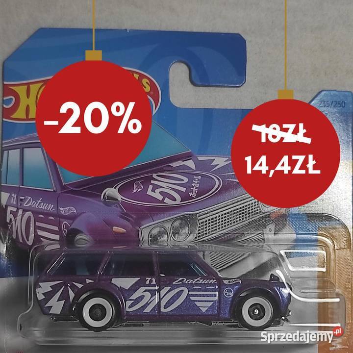 Hot Wheels 71 Datsun Bluebird 510 Wagon 235250 Mattel wielkopolskie Poznań