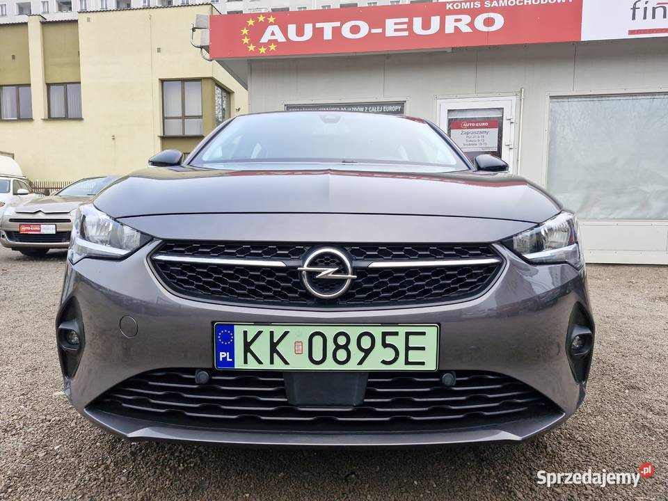 Opel Corsa elektryk serwisowany bogata wersja asystent pasa ruchu Corsa Kraków