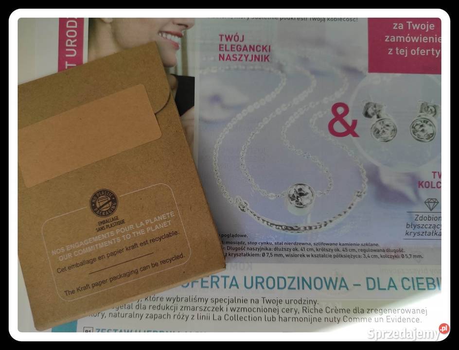 Yves Rocher NOWY komplet biżuterii naszyjnik sprzedam