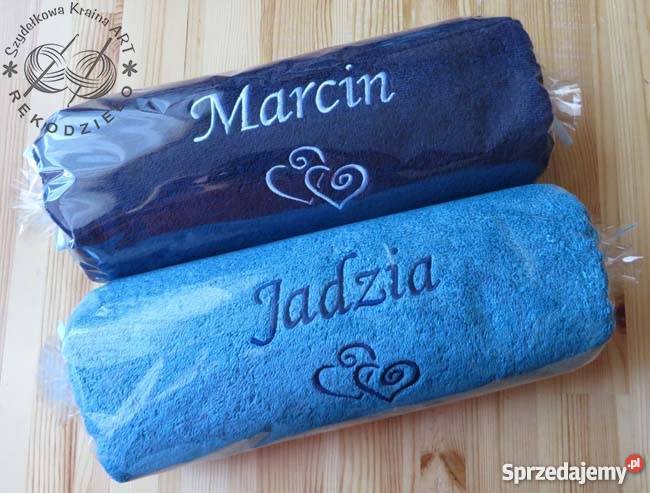 DUŻY ręcznik z HAFTEM prezent DZIEŃ MATKI OJCA