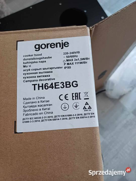 Sprzedam okap kuchenny podszafkowy marki gorenje Okapy Chorzów