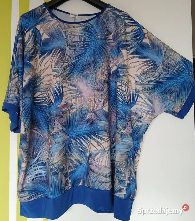 3XL56 Bluzka w niebieskiej tonacji nowa Sabex Gliwice