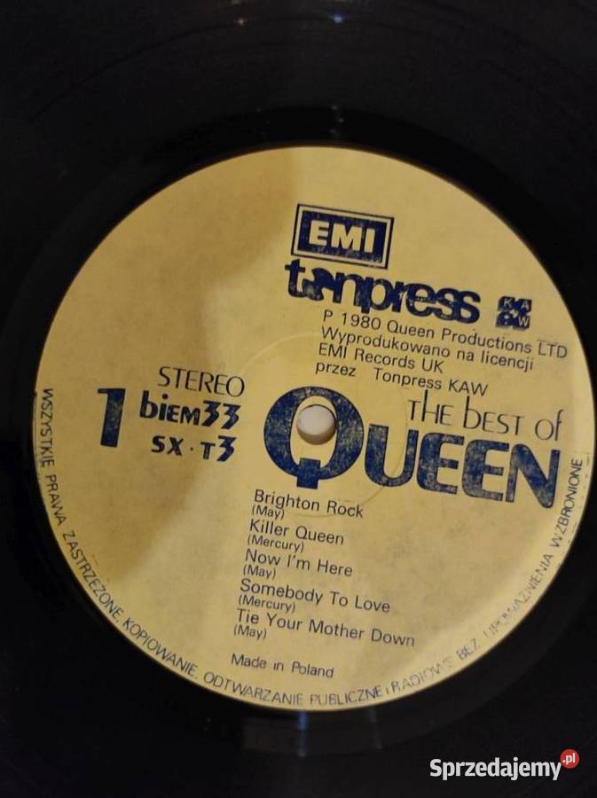 1980 Queen The Best Of Tonpress Płyta Kielce sprzedam