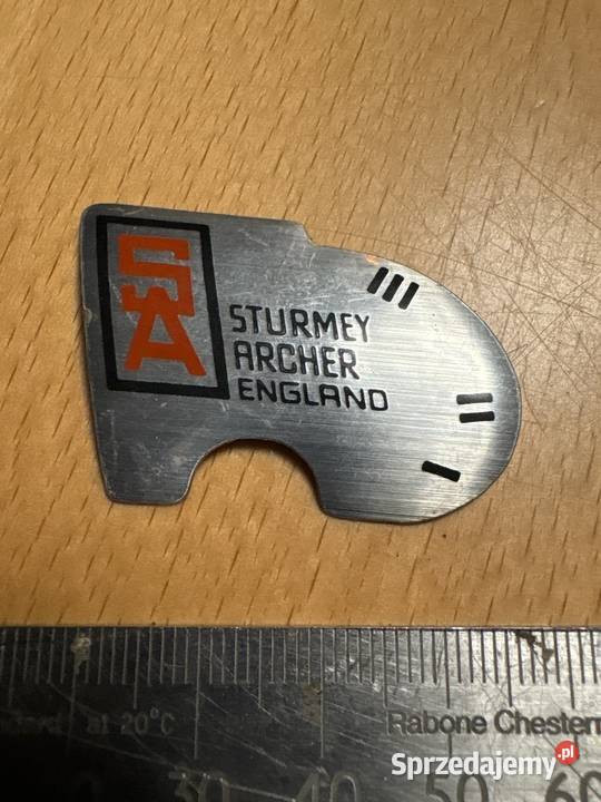 Emblemat srebrny na przerzutkę SĄ Sturmey Archer Poznań