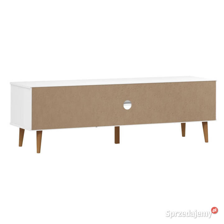Szafka TV MOLDE biała 158x40x49 lite drewno mazowieckie Warszawa