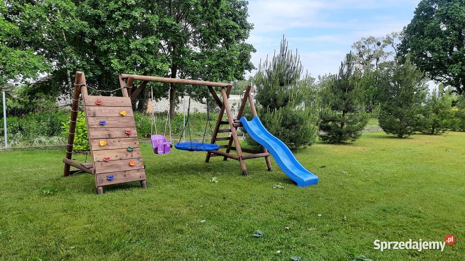 Plac Zabaw do Ogrodu JUMBOGOOFY 4xHuśtawka Ślizg wielkopolskie Poznań